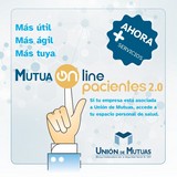 <div class=lightGallery-captions><p>Mutua Online Pacientes 2.0, la APP de Unión de Mutuas para acceder a toda tu información, sin esperas ni  desplazamientos, desde cualquier dispositivo y en cualquier momento.</p><p></p><h4>Material cedido por 267 - UNION DE MUTUAS</h4><span>2025</span></div>